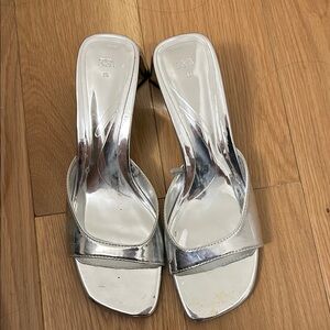 Zara Silver Heels